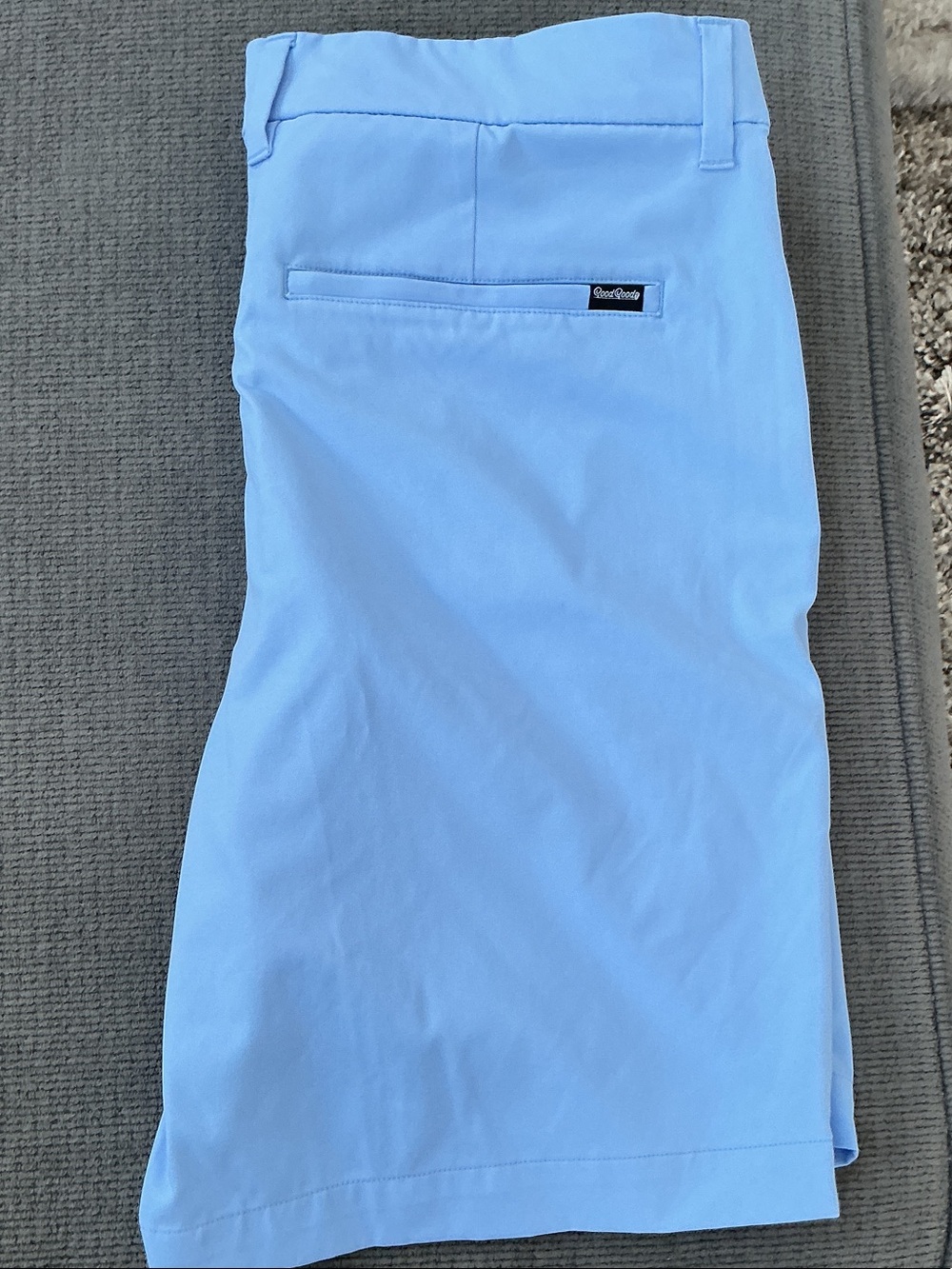 Good good Golf Light Blue Men's Flat Front Performance Shorts - Picture 3 of 3